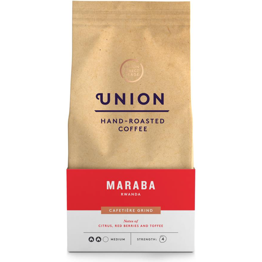 UNION HAND-ROASTED COFFEE MARABA RWANDA CAFETIERE GRIND 200G