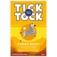 TICK TOCK GINGER BOOST TEA 20 TEABAGS