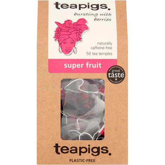 Teapigs Super Fruit Tea 50 Biodegradable Tea Temples