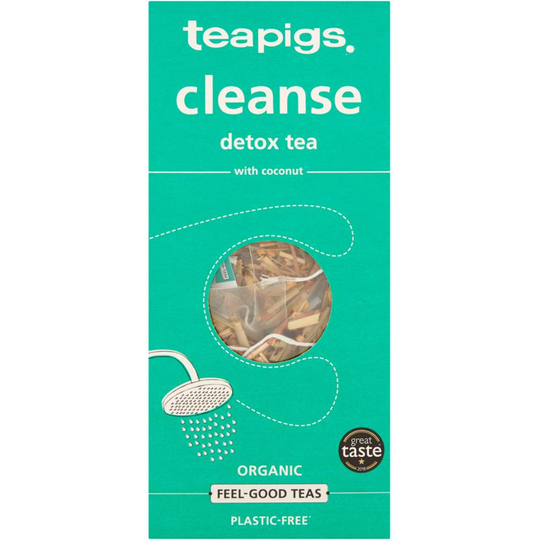 Teapigs Cleanse With Coconut 15 Biodegradable Tea Temples