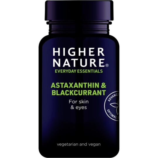 Higher Nature Astaxanthin and Blackcurrant 90 Capsules