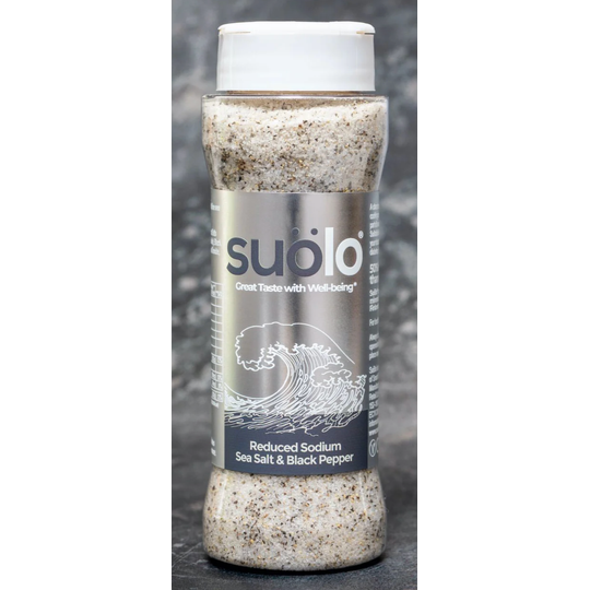 SUOLO REDUCED SODIUM SALT & BLACK PEPPER 172G
