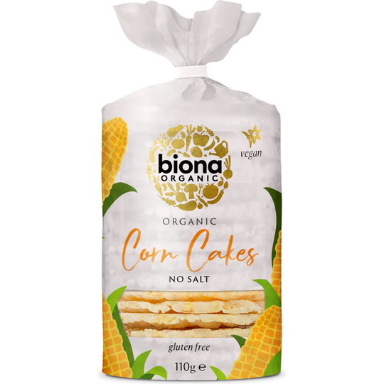 Biona Organic CORN CAKES - NO SALT 110g