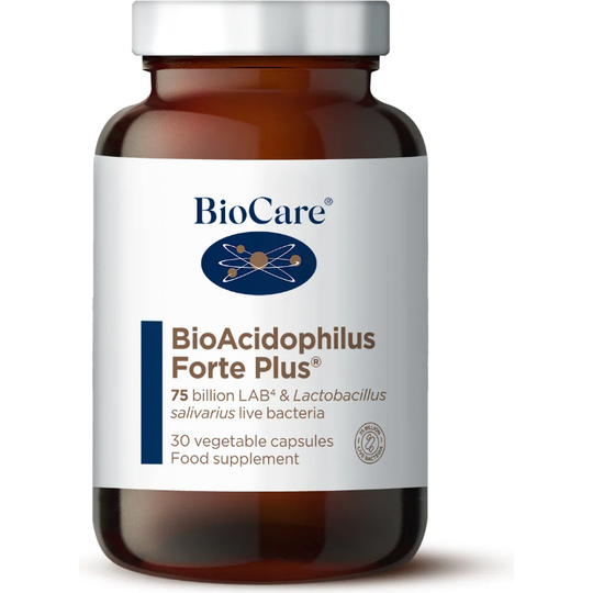 BioCare BioAcidophilus Forte Plus 30 Vegetable Capsules
