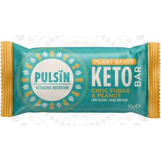 Pulsin Choc Fudge Peanut Keto Bar (18x50g)