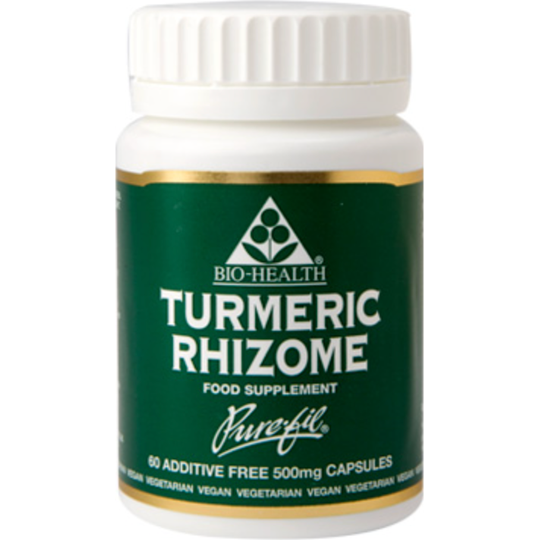 Bio-Health Turmeric Rhizome 60 vegetable capsules