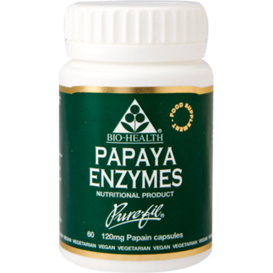 Bio-Health Papaya Enzymes 60 vegetable capsules