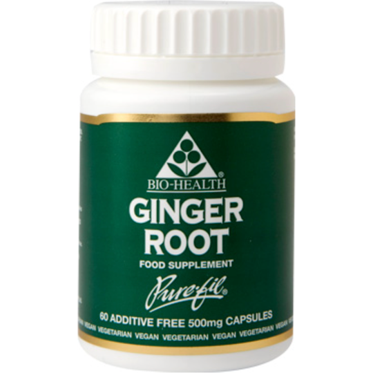 Bio-Health Ginger Root 60 vegetable capsules