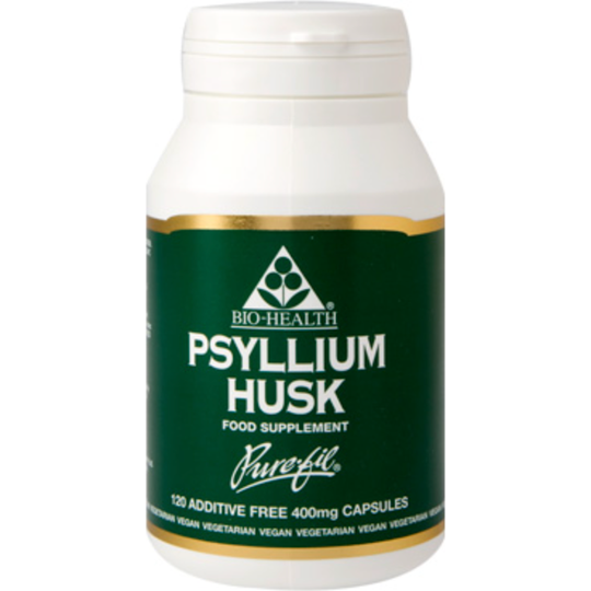 Bio-Health Psyllium Husk 120 vegetable capsules