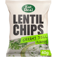 Eat Real Lentil Creamy Dill Chips 40g