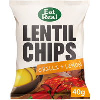 Eat Real Lentil Chilli & Lemon Chips 40g