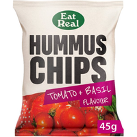 Eat Real Hummus Tomato & Basil Chips 45g