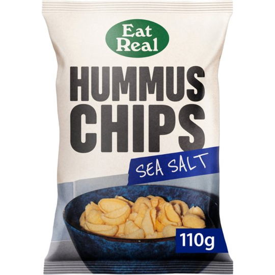 Eat Real Hummus Chips Sea Salt Sharing 110g