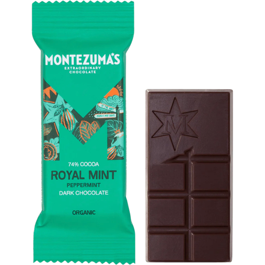 Montezuma's Royal Mint - Dark Chocolate Mini Bars 26 x 25g