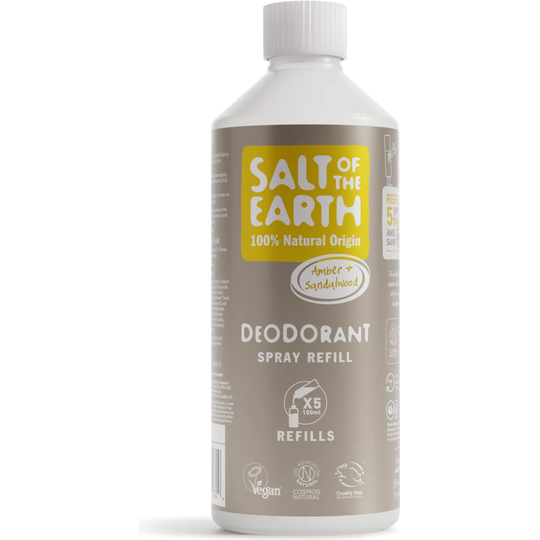 Salt Of The Earth Amber & Sandalwood Spray Refill 500ML