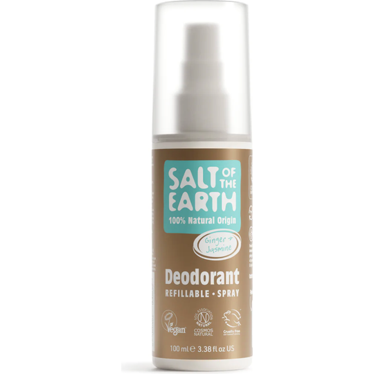 Salt Of The Earth Ginger & Jasmine Natural Deodorant Spray 100ML