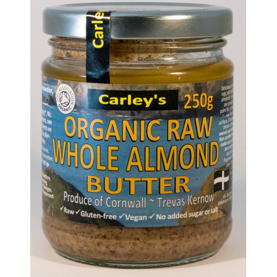 Carley's Organic Raw Whole Almond Butter 250g