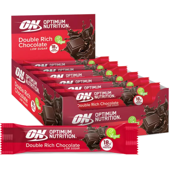 Optimum Nutrition Double Rich Chocolate Plant Protein Bar 12 x 60g