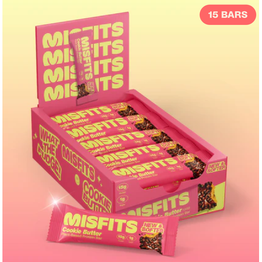 Misfits Cookie Butter (Speculoos) Plant-Based Protein Bar 15 x 50g