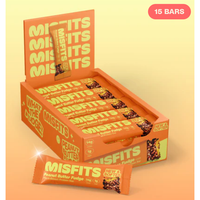 Misfits Peanut Butter Fudge Plant-Based Protein Bar 15 x 50g