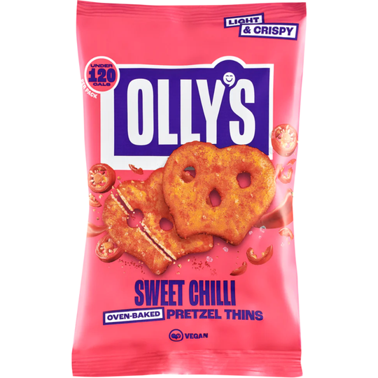 Olly's Sweet Chilli Pretzel Thins 10 x 35g