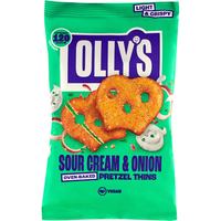 Olly's Sour Cream & Onion Pretzel Thins 10 x 35g