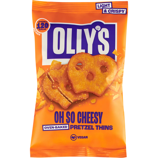 Olly's Oh So Cheesy Pretzel Thins 10 x 35g