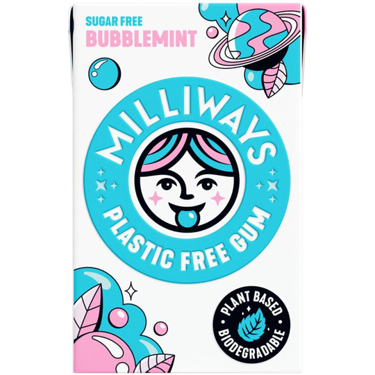 Milliways Bubblemint Chewing Gum 19g