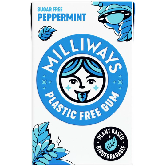 Milliways Peppermint Power Chewing Gum 19g