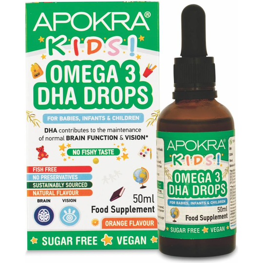 APOKRA Kids Vegan Omega 3 DHA Drops 50ml