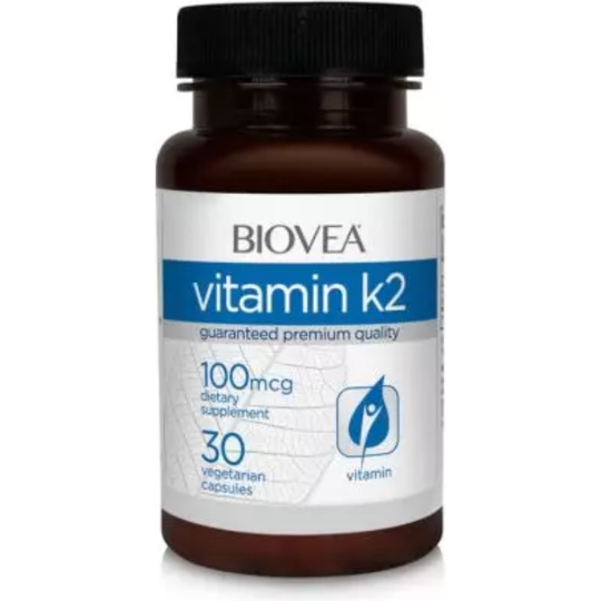 Biovea Vitamin K2 100mcg 30 Vegetarian Capsules