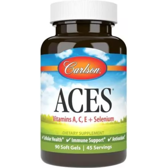 Carlson Labs ACES (Vitamin A, C, E + Selenium) 90 Softgels
