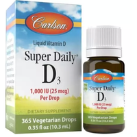 Carlson Labs Super Daily D3 1,000iu 365 Drops 10.3ml