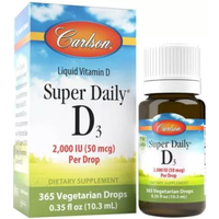 Carlson Labs Super Daily D3 2,000iu 365 Drops 10.3ml