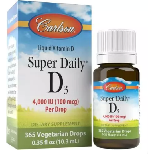 Carlson Labs Super Daily D3 4,000iu 365 Drops 10.3ml