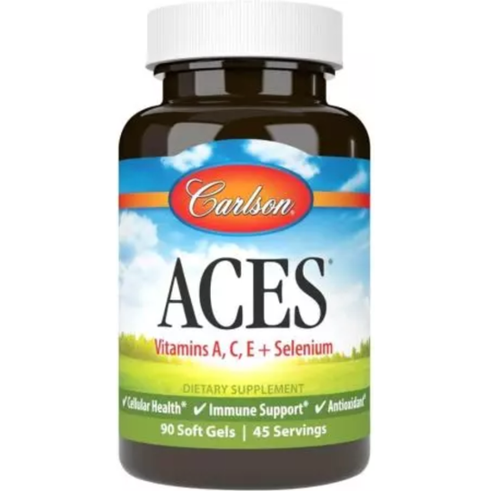 Carlson Labs ACES (Vitamin A, C, E + Selenium) 90 Softgels