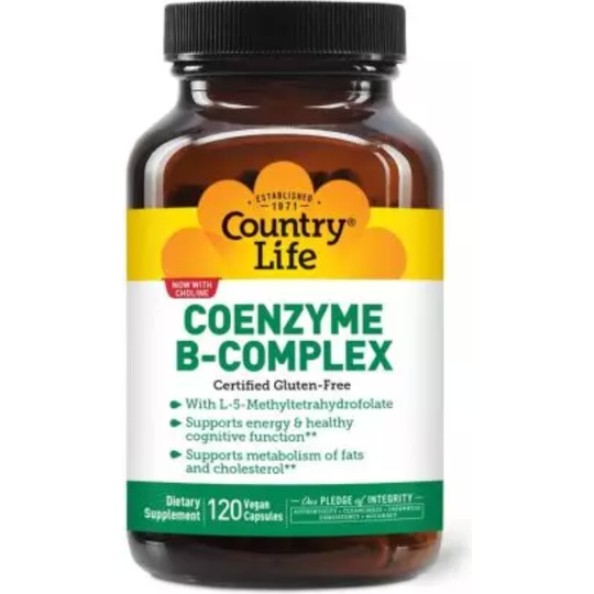 Country Life Coenzyme B Complex 120 Vegan Capsules