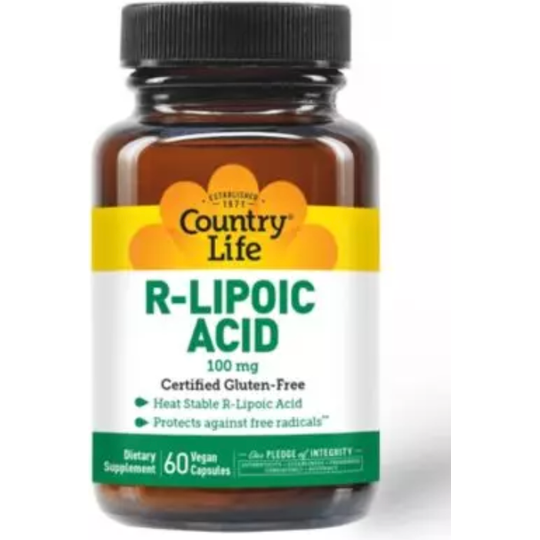 Country Life R-Lipoic Acid 100mg 60 Vegicaps