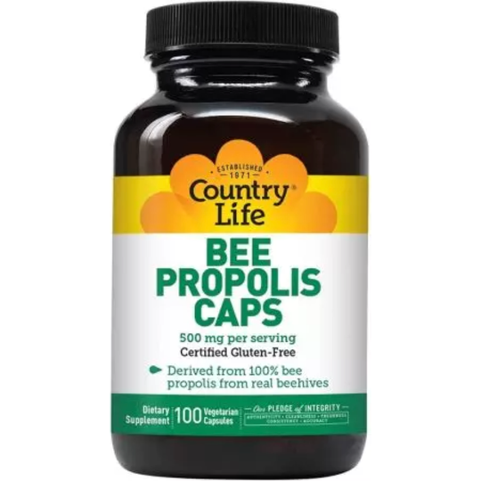 Country Life Bee Propolis 500mg 100 Vegetarian Capsules