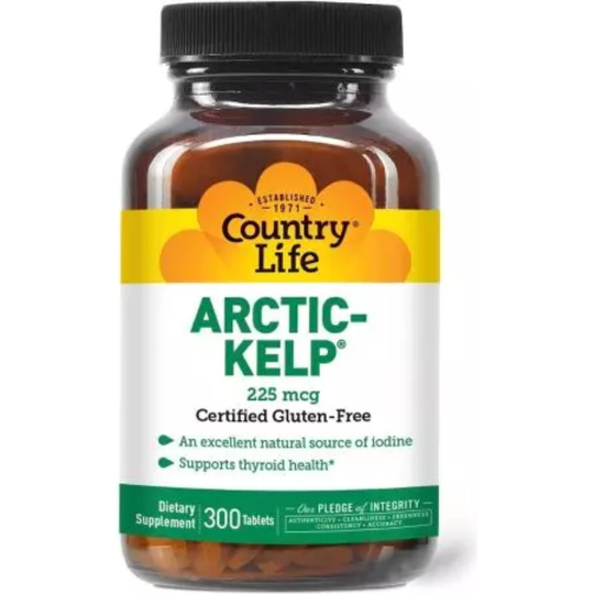 Country Life Arctic Kelp 225mcg 300 Tablets