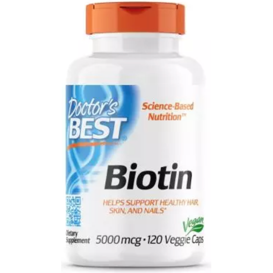 Doctor's Best Biotin 5,000mcg 120 Veggie Capsule