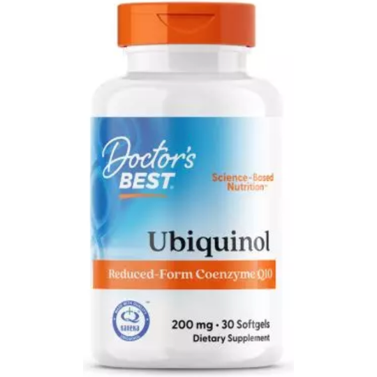 Doctor's Best Ubiquinol with Kaneka 200mg 30 Softgels