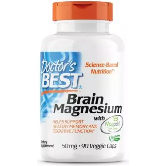 Doctor's Best Brain Magnesium with Magtein 50 mg 90 Veggie Capsules