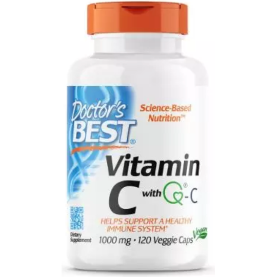 Doctor's Best Vitamin C with Q-C 1,000 mg 120 Veggie Capsules