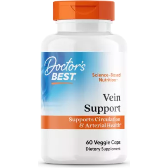 Doctor's Best Vein Support with DiosVein and MenaQ7 60 Veggie Capsules