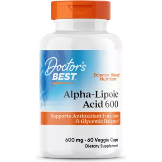 Doctor's Best Alpha-Lipoic Acid 600 mg 60 Veggie Capsules