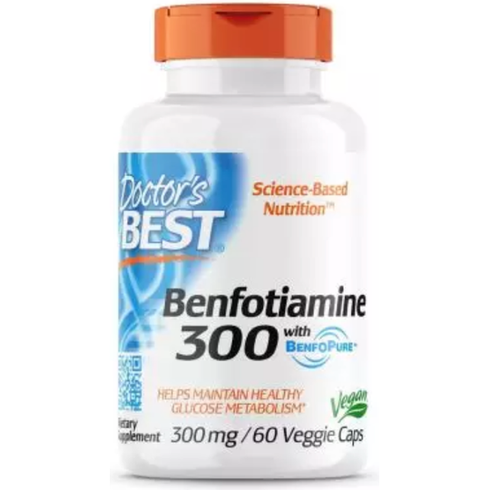 Doctor's Best Benfotiamine with BenfoPure 300 mg 60 Veggie Caps