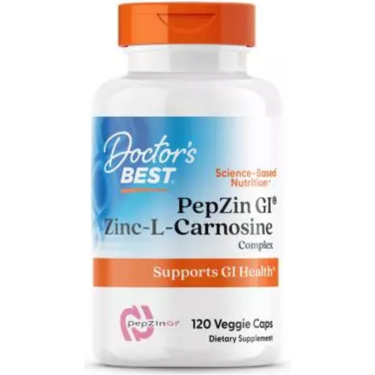 Doctor's Best PepZin GI, Zinc-L-Carnosine Complex 120 Veggie Capsules