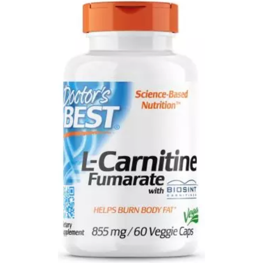 Doctor's Best L-Carnitine Fumarate with Biosint Carnitines, 855 mg 60 Veggie Capsules