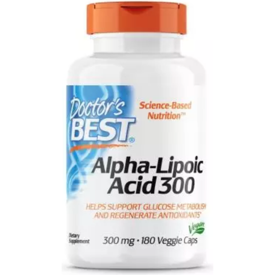 Doctor's Best Alpha-Lipoic Acid 300, 300 mg 180 Veggie Capsules